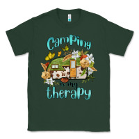 Sports Green camping is my therapy Classic Tee - BarkalooDesign