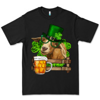 Black st. patrick's day goat and beer Premium Tee - RanaPortraitStore