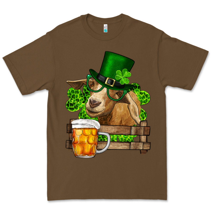St. Patrick's Day Goat And Beer Premium Tee by RanaPortraitStore | Teevron