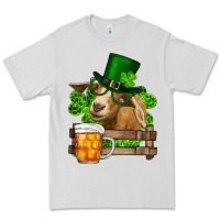 Dove Grey st. patrick's day goat and beer Premium Tee - RanaPortraitStore