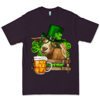 Plum st. patrick's day goat and beer Premium Tee - RanaPortraitStore