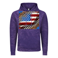 Cloud Purple American flag and racee flag Vintage Hoodie - AdoDesignShop