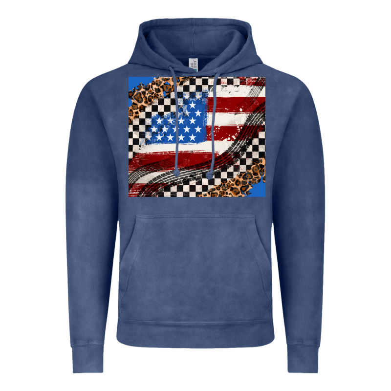 American Flag And Racee Flag Vintage Hoodie by AdoDesignShop | Teevron