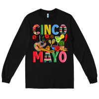 Black cinco de mayo Long Sleeve Tee - JahusDesignShop