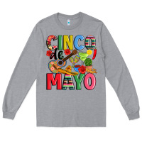 Heather Grey cinco de mayo Long Sleeve Tee - JahusDesignShop