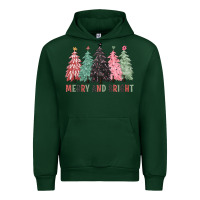 Forest Green merry and bright Urban Hoodie - CowGirlArtShop