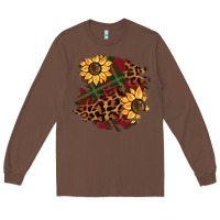Chestnut Christmas leopard sunflower Long Sleeve Tee - BarkalooDesign