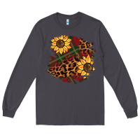 Smoke Christmas leopard sunflower Long Sleeve Tee - BarkalooDesign