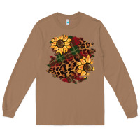 Toasted Coconut Christmas leopard sunflower Long Sleeve Tee - BarkalooDesign