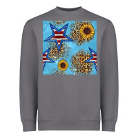 Storm american star and sunflower seamless  pattern Heavyweight Sweatshirt - BundleAndBundleShop