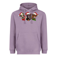 Lavender christmas heifers Heavyweight Hoodie - LillyAllenDesigns