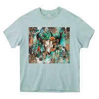 Arona cowhide bull skull Heavy Core Tee - Zillion Design Studio