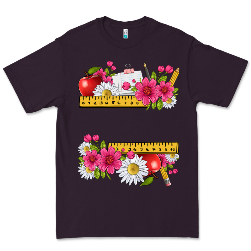 Floral Teacher Premium Tee by texasbilliewilder | Teevron