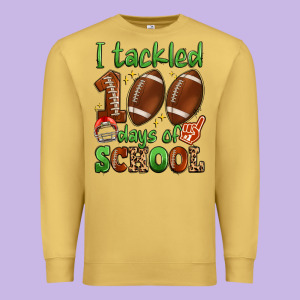 I Tackled 100 Days Of School Premium Sweatshirt Designed By Artiststas
