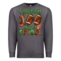 Charcoal Heather i tackled 100 days of school Premium Sweatshirt - Artiststas