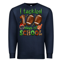 Navy i tackled 100 days of school Premium Sweatshirt - Artiststas