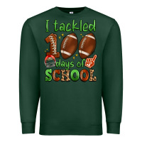 Sports Green i tackled 100 days of school Premium Sweatshirt - Artiststas