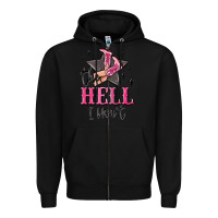 Black the hell i wont cowgirl Zipper Hoodie - MaliasSmallBusiness