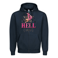 Navy the hell i wont cowgirl Zipper Hoodie - MaliasSmallBusiness