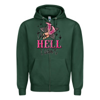 Sports Green the hell i wont cowgirl Zipper Hoodie - MaliasSmallBusiness