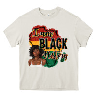Cream i am black history Heavy Core Tee - texasbilliewilder