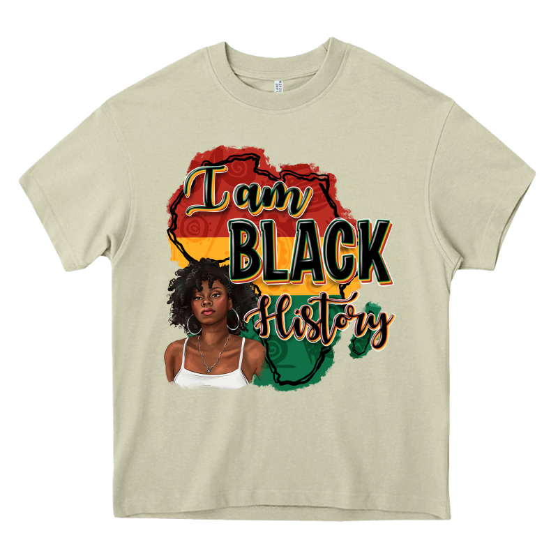 I Am Black History Heavy Core Tee by texasbilliewilder | Teevron