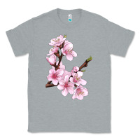 Heather Grey Peach Blossom Classic Tee - LillyAllenDesigns