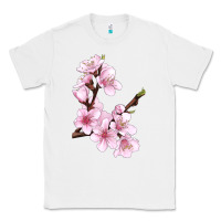 White Peach Blossom Classic Tee - LillyAllenDesigns