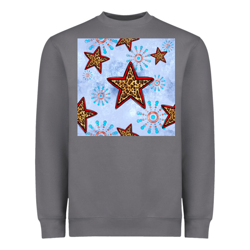 4th Of July Leopard Star Seamless Pattern Heavyweight Sweatshirt by BundleAndBundleShop | Teevron