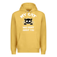 Antique Gold My Cat Was Right About You Premium Hoodie - Bettercallsaul