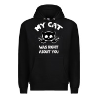 Black My Cat Was Right About You Premium Hoodie - Bettercallsaul
