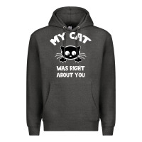 Charcoal Heather My Cat Was Right About You Premium Hoodie - Bettercallsaul