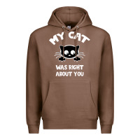 Chestnut My Cat Was Right About You Premium Hoodie - Bettercallsaul