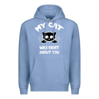 Colony Blue My Cat Was Right About You Premium Hoodie - Bettercallsaul