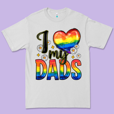 I Love My Dads Premium Tee Designed By Zillion Design Studio