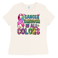 Bone cancer survivor in all colors Ladies Tee - texasbilliewilder