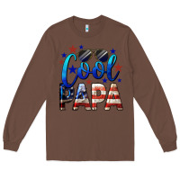Chestnut Cool Papa American Long Sleeve Tee - LillyAllenDesigns