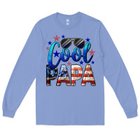 Colony Blue Cool Papa American Long Sleeve Tee - LillyAllenDesigns