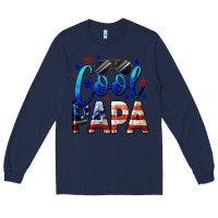Navy Cool Papa American Long Sleeve Tee - LillyAllenDesigns