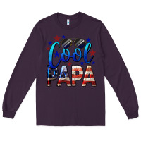 Plum Cool Papa American Long Sleeve Tee - LillyAllenDesigns