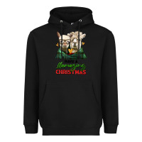 Black have a llamazing christmas alpaca head Heavyweight Hoodie - LillyAllenDesigns