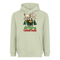 Matcha have a llamazing christmas alpaca head Heavyweight Hoodie - LillyAllenDesigns