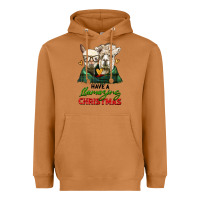 Meerkat have a llamazing christmas alpaca head Heavyweight Hoodie - LillyAllenDesigns