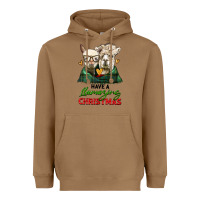 Toasted Coconut have a llamazing christmas alpaca head Heavyweight Hoodie - LillyAllenDesigns