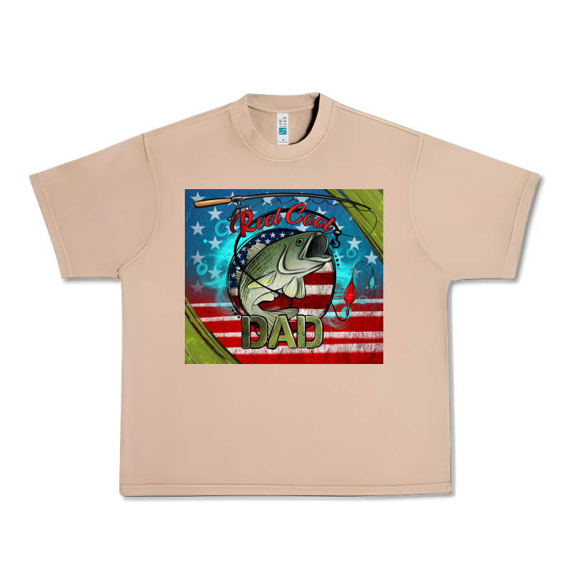 Reel Cool Dad Fishing Urban Heavy Tee by Jasminsmagicworld | Teevron