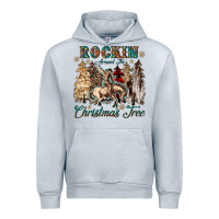 Heather Grey rockin around the christmas tree Urban Hoodie - CowGirlArtShop