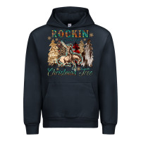 Navy rockin around the christmas tree Urban Hoodie - CowGirlArtShop