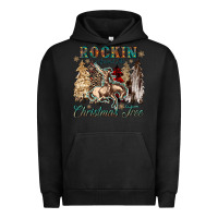 Pigment Black rockin around the christmas tree Urban Hoodie - CowGirlArtShop