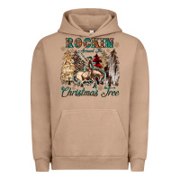 Pigment Burro rockin around the christmas tree Urban Hoodie - CowGirlArtShop