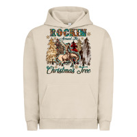 Pigment French Oak rockin around the christmas tree Urban Hoodie - CowGirlArtShop